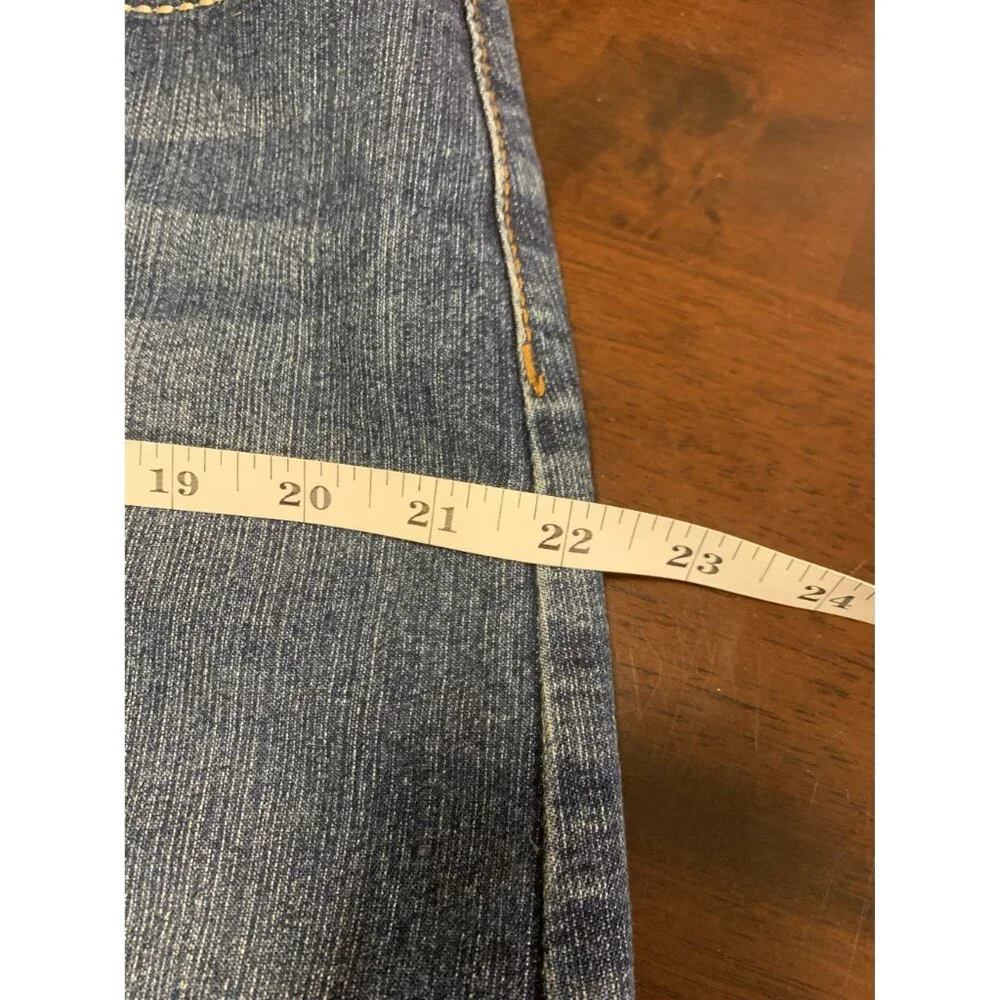 Baccini Cotton Denim A Line Midi Skirt Size 14 - Picture 6 of 8